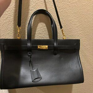 Tory Burch Lee Radziwill Large Leather Travel Tote